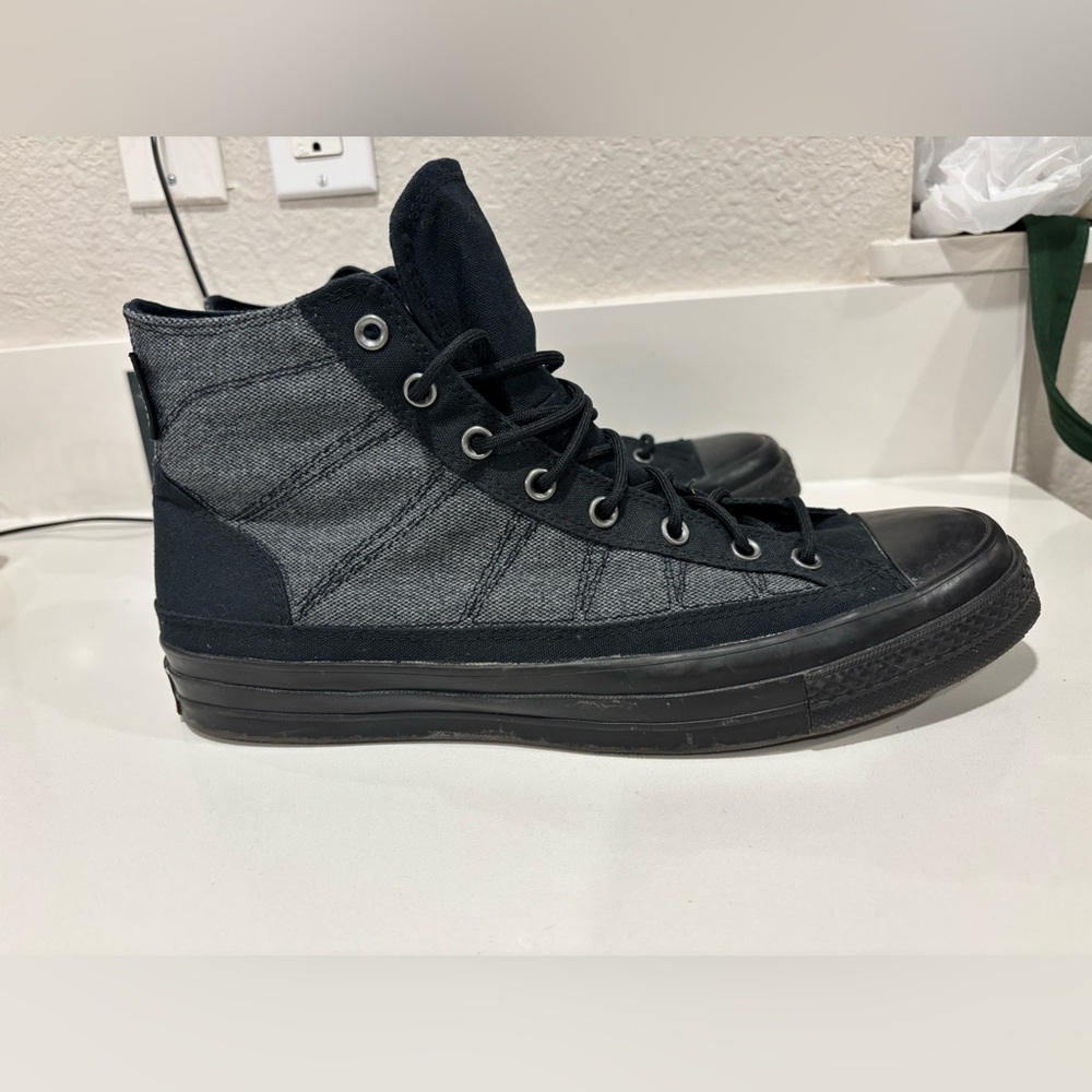 Converse High Top Sneakers in Black and Dark Gray